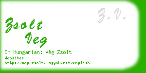 zsolt veg business card